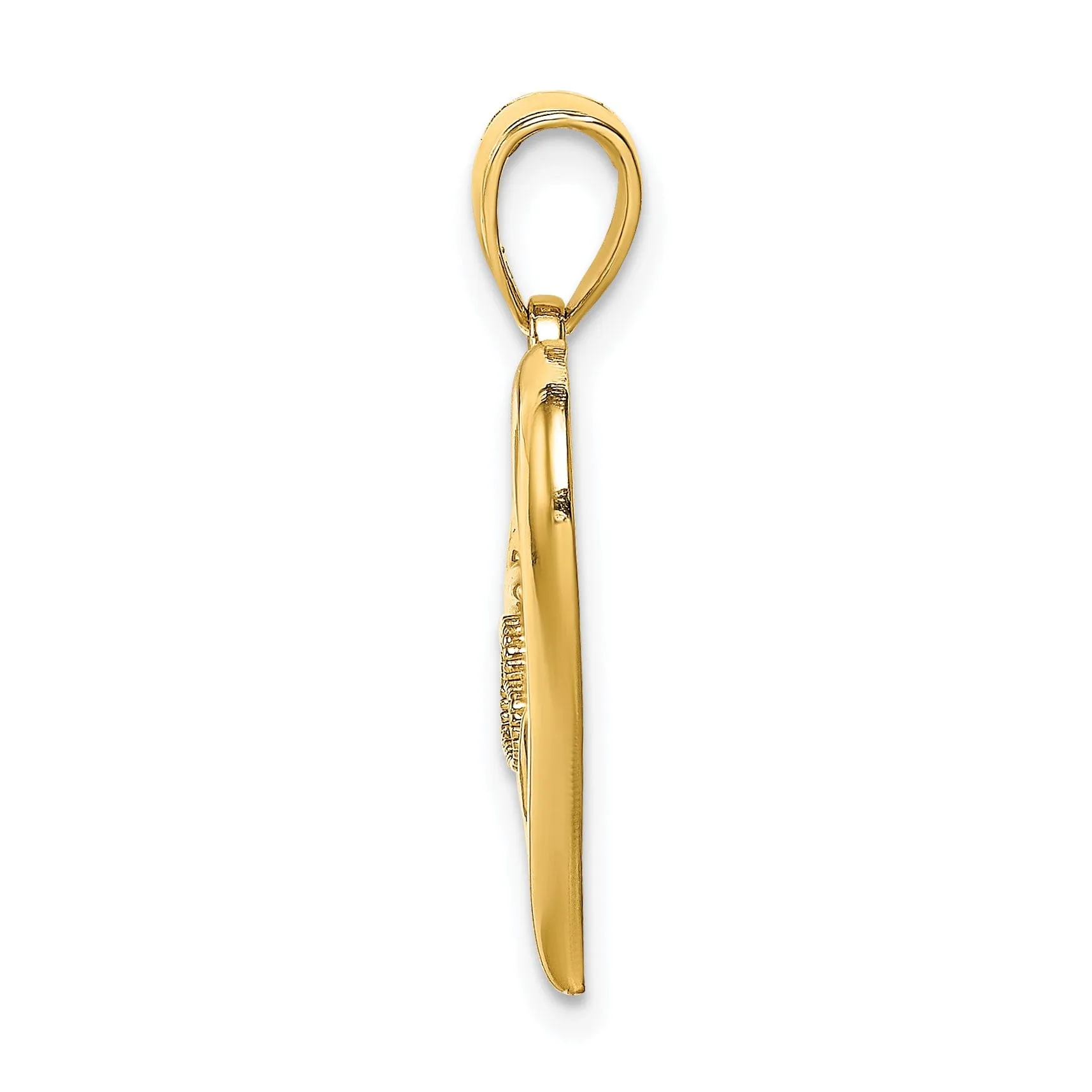 14k Two Tone Gold Saint Florian Medal Pendant