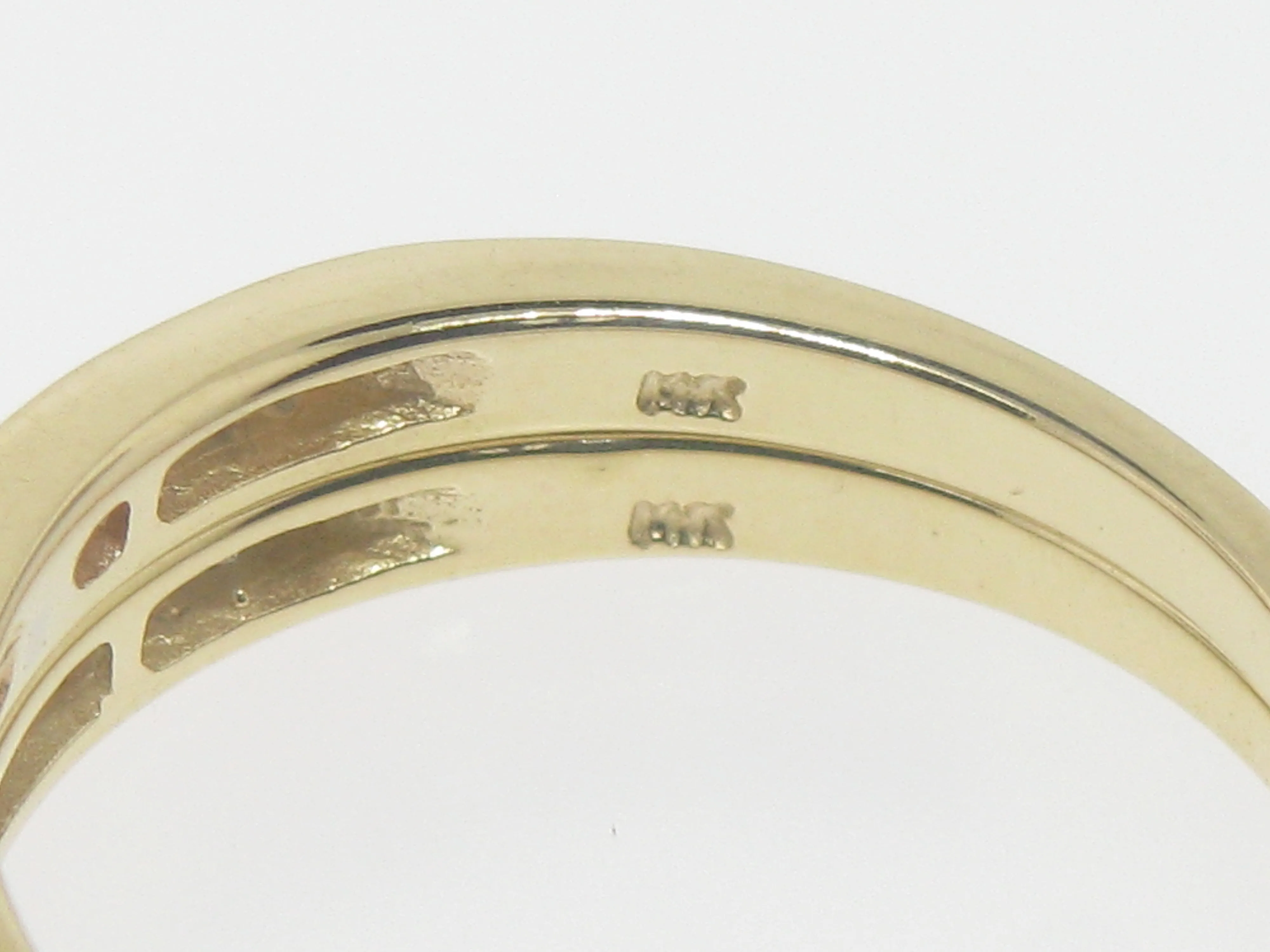 14K Yellow Gold Diamond Ring Semi Mounting [For 1/4CT Stone] New Old Stock