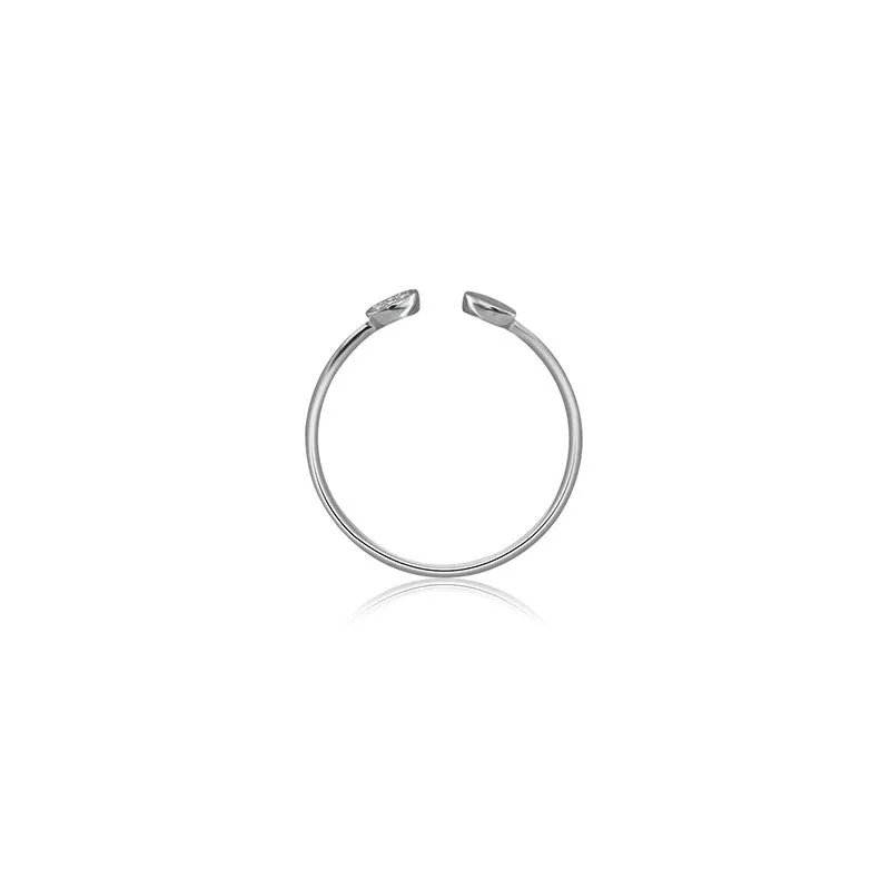 18k Gold Double Round Shape Diamond Ring