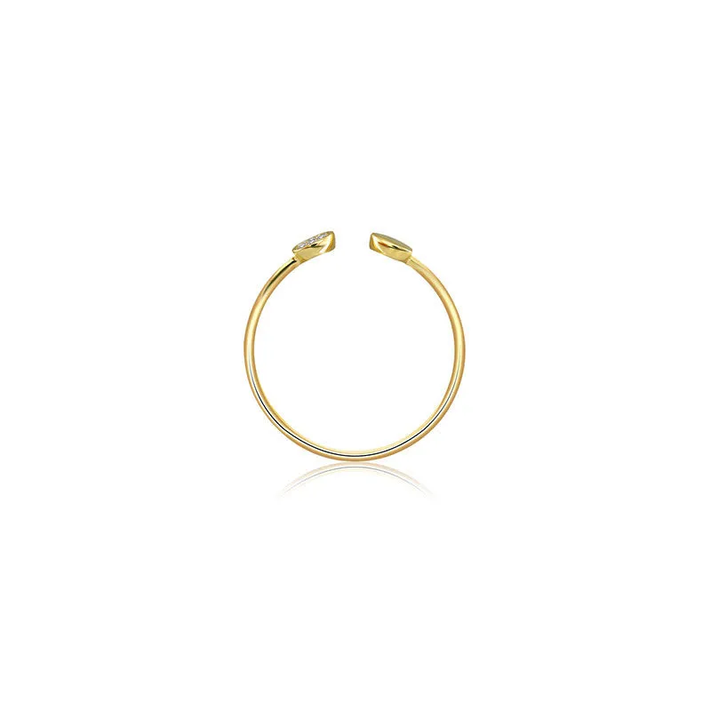 18k Gold Double Round Shape Diamond Ring