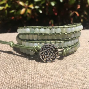 4-Wrap Bracelet - Matte Serpentine