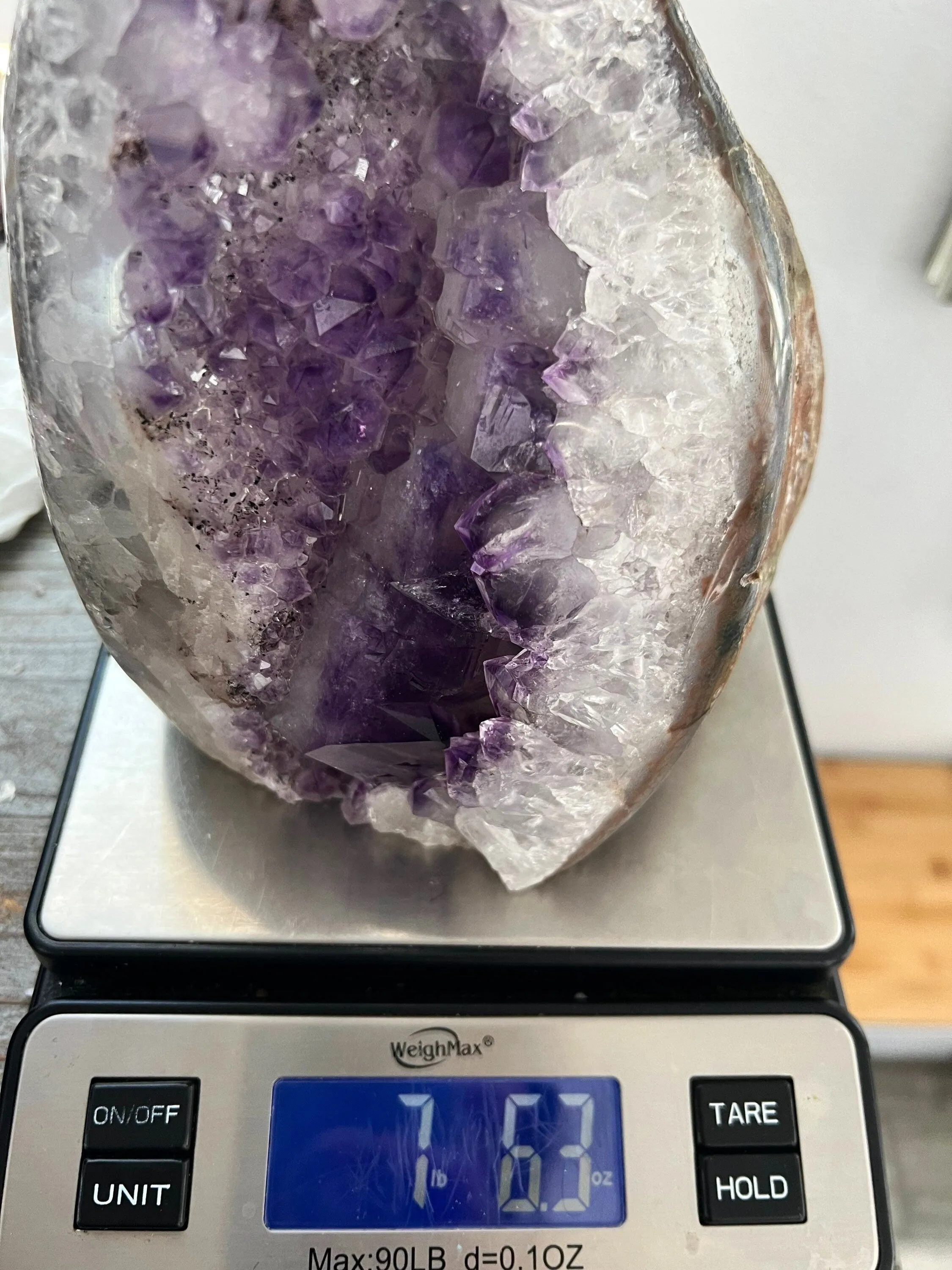 Amethyst 7pounds 6oz and 7inches tall
