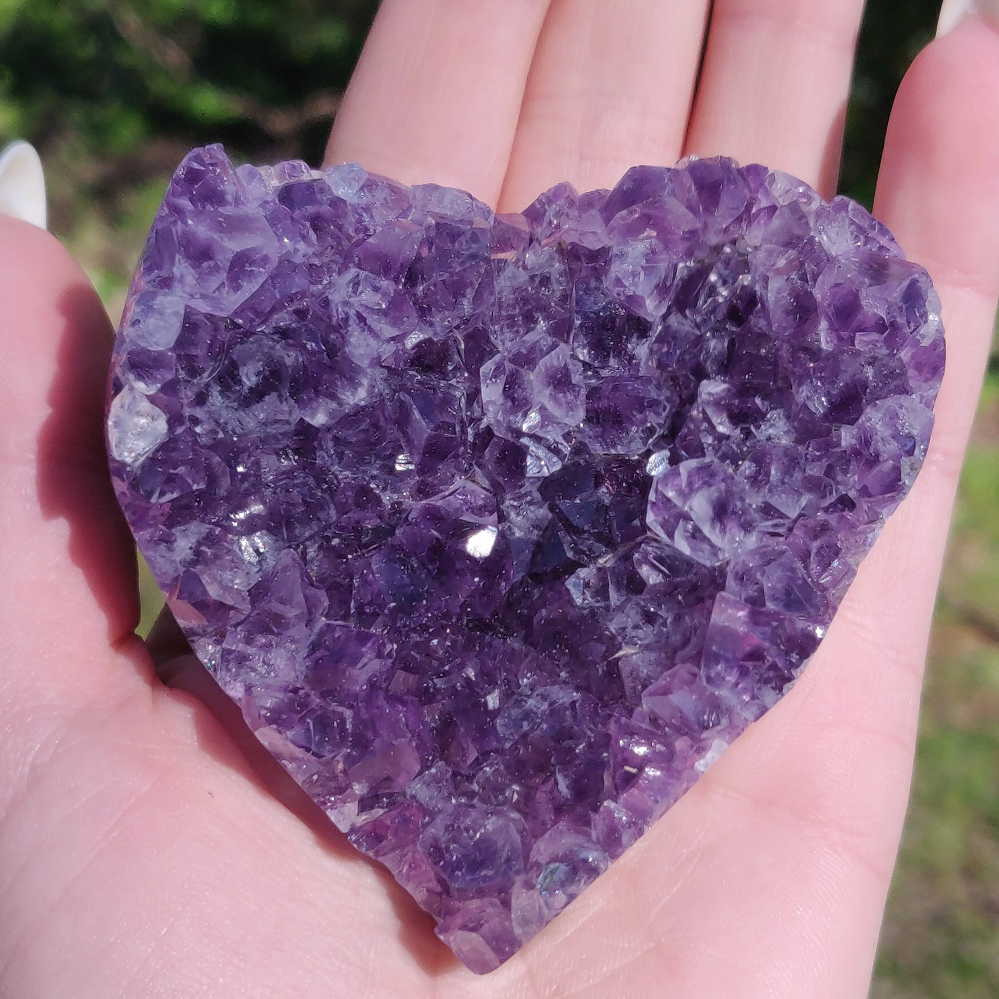 Amethyst Geode & Agate Heart (#24)