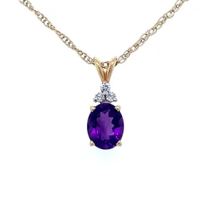AMETHYST NECKLACE WITH DIAMONDS AT REGARD JEWELRY IN AUSTIN, TEXAS