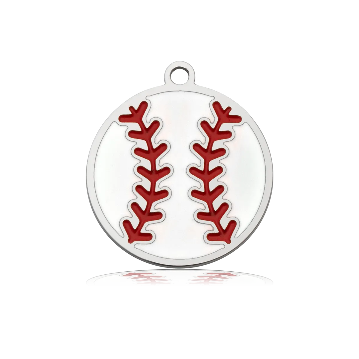Baseball Charm with Blue and White Jade Charity Bracelet