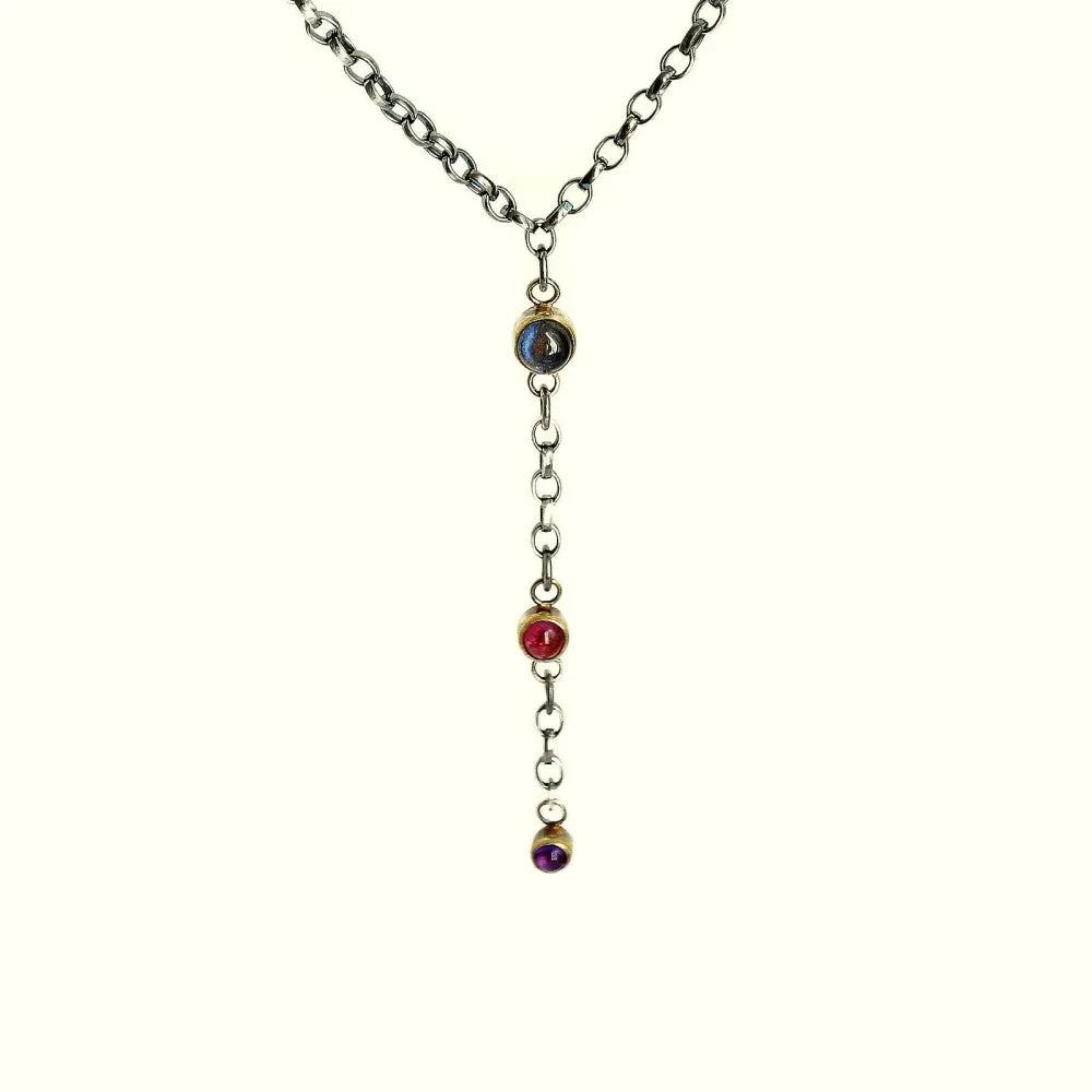 Blossom Y Gemstone Necklace