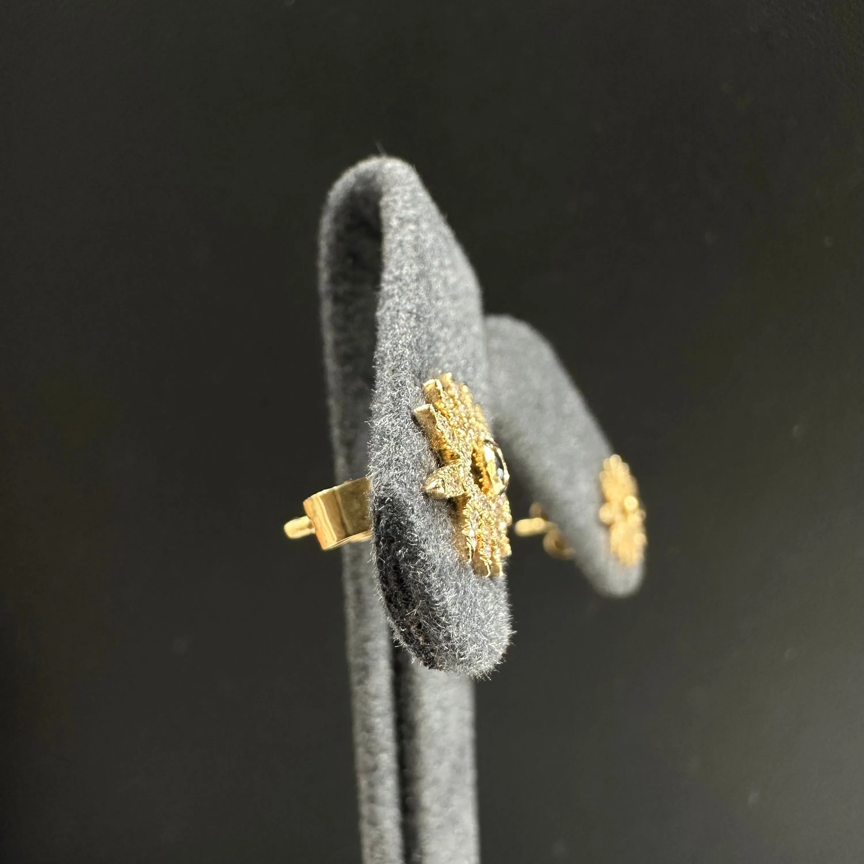 Blue Sapphire Eye Studs