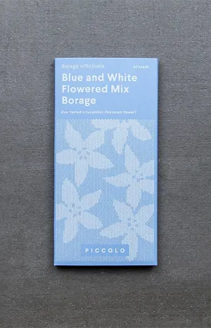 Borage Blue & White Flowered Mix