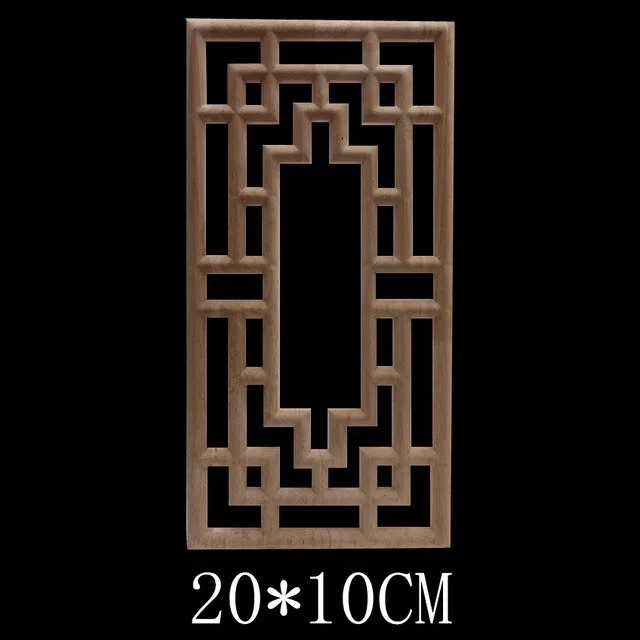 Carved Unpainted Ornamental Natural Wood Applique Wood Mouldings Onlay Wood Decal Long Rose Wooden Cabinet Furniture Corner NEW
