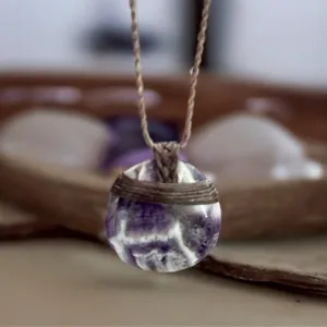Chevron Amethyst Necklace