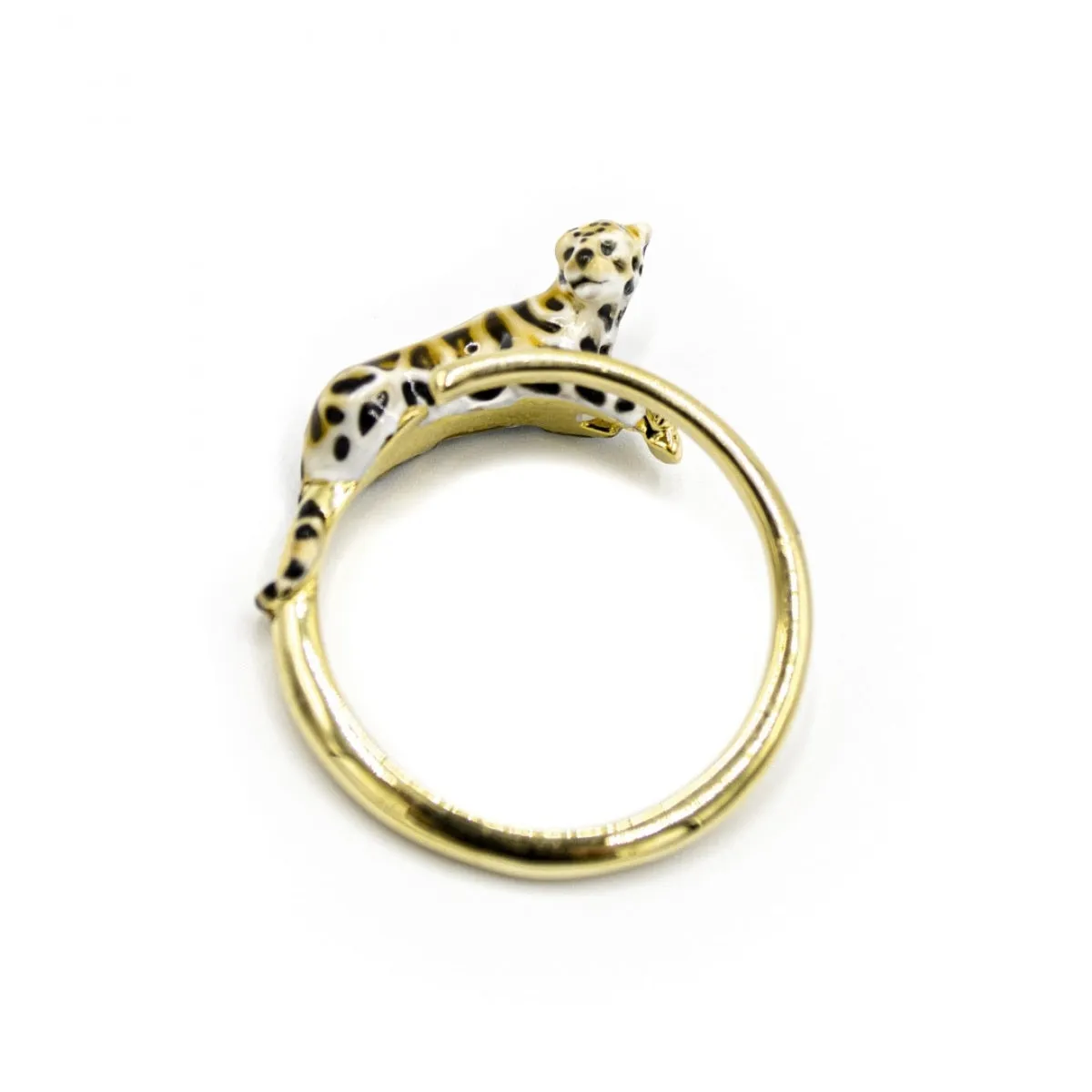 Clouded Leopard Open Ring by Bill Skinner
