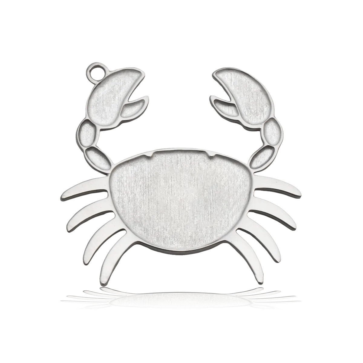 Crab Charm with Blue and White Jade Charity Bracelet