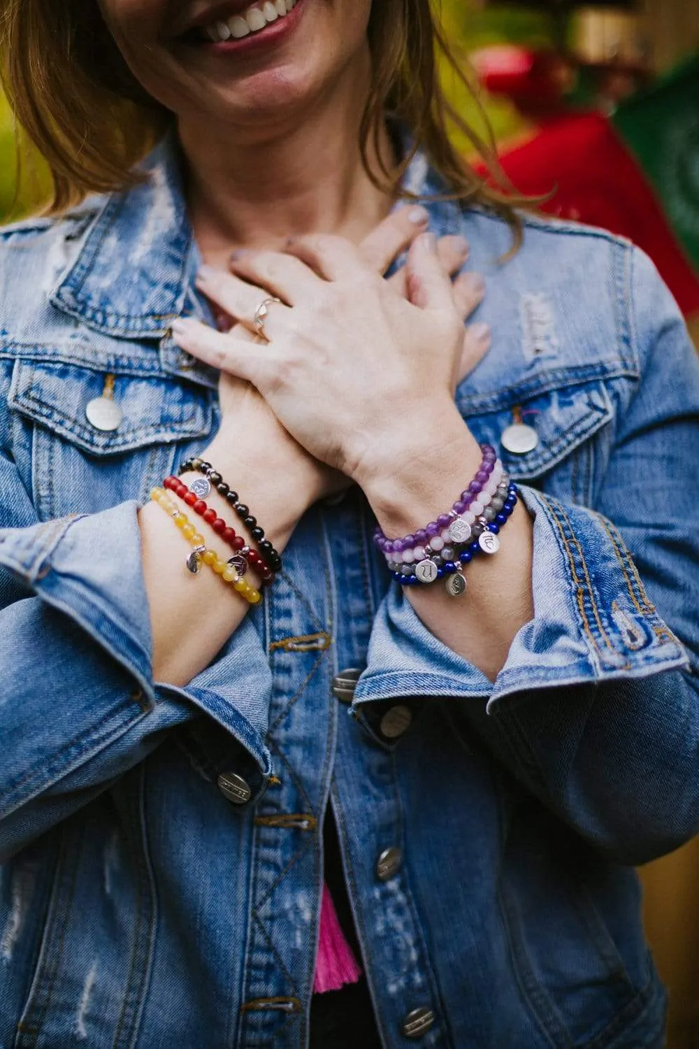 Crown Chakra Amethyst Bracelet