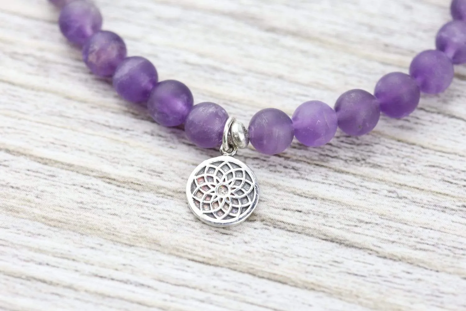 Crown Chakra Amethyst Bracelet