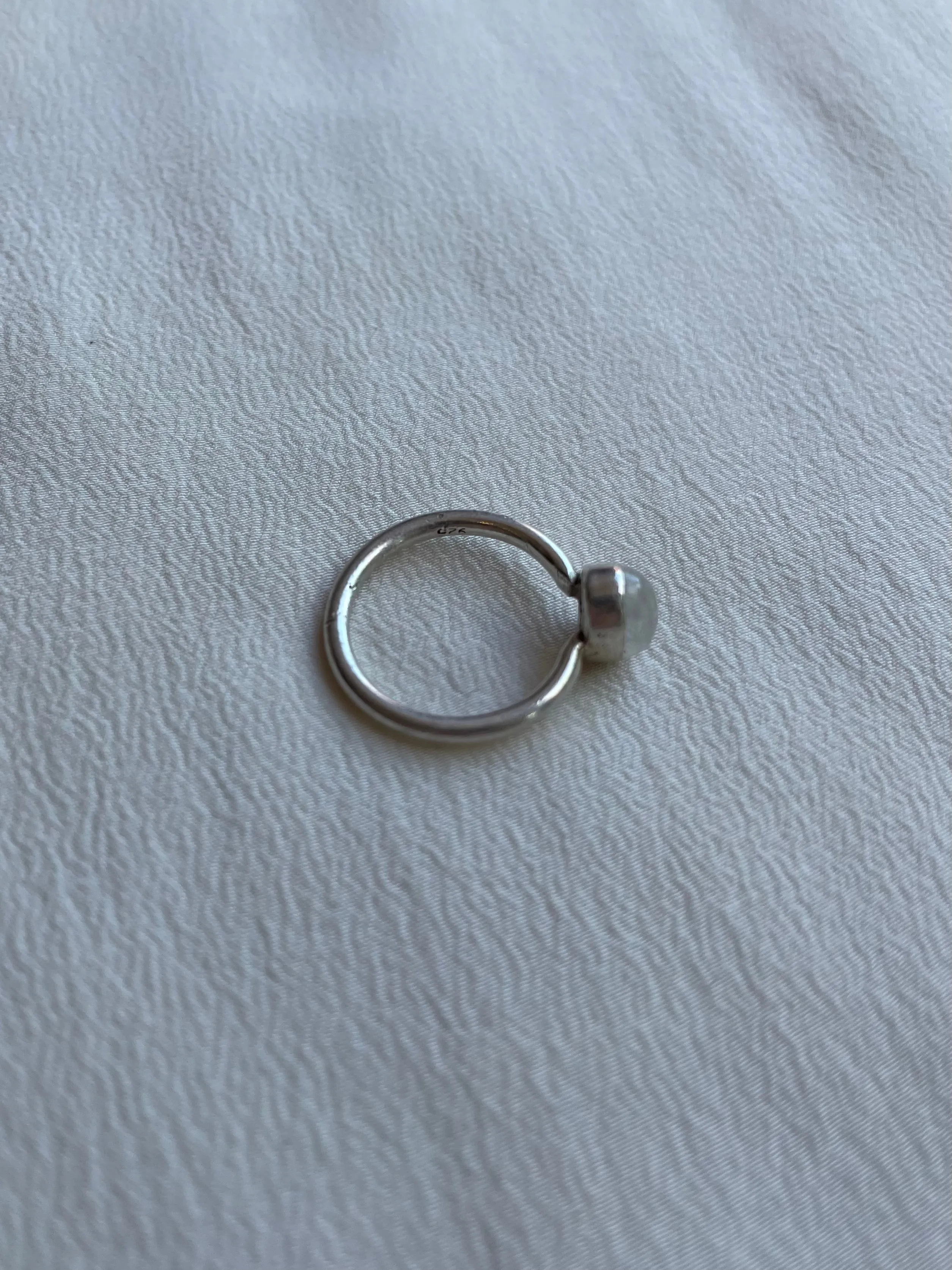 delicate moon stone ring R141