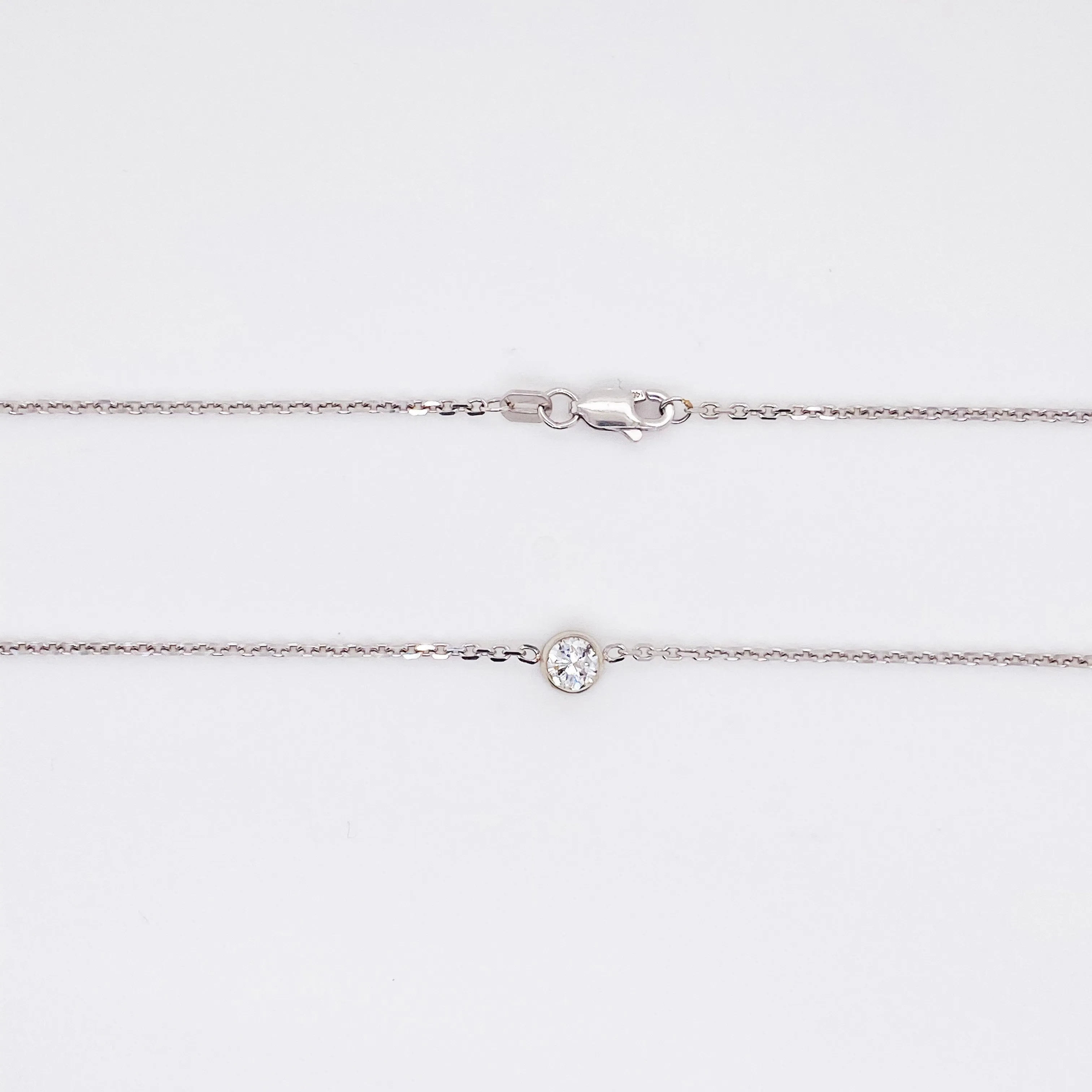 Diamond Bezel Necklace