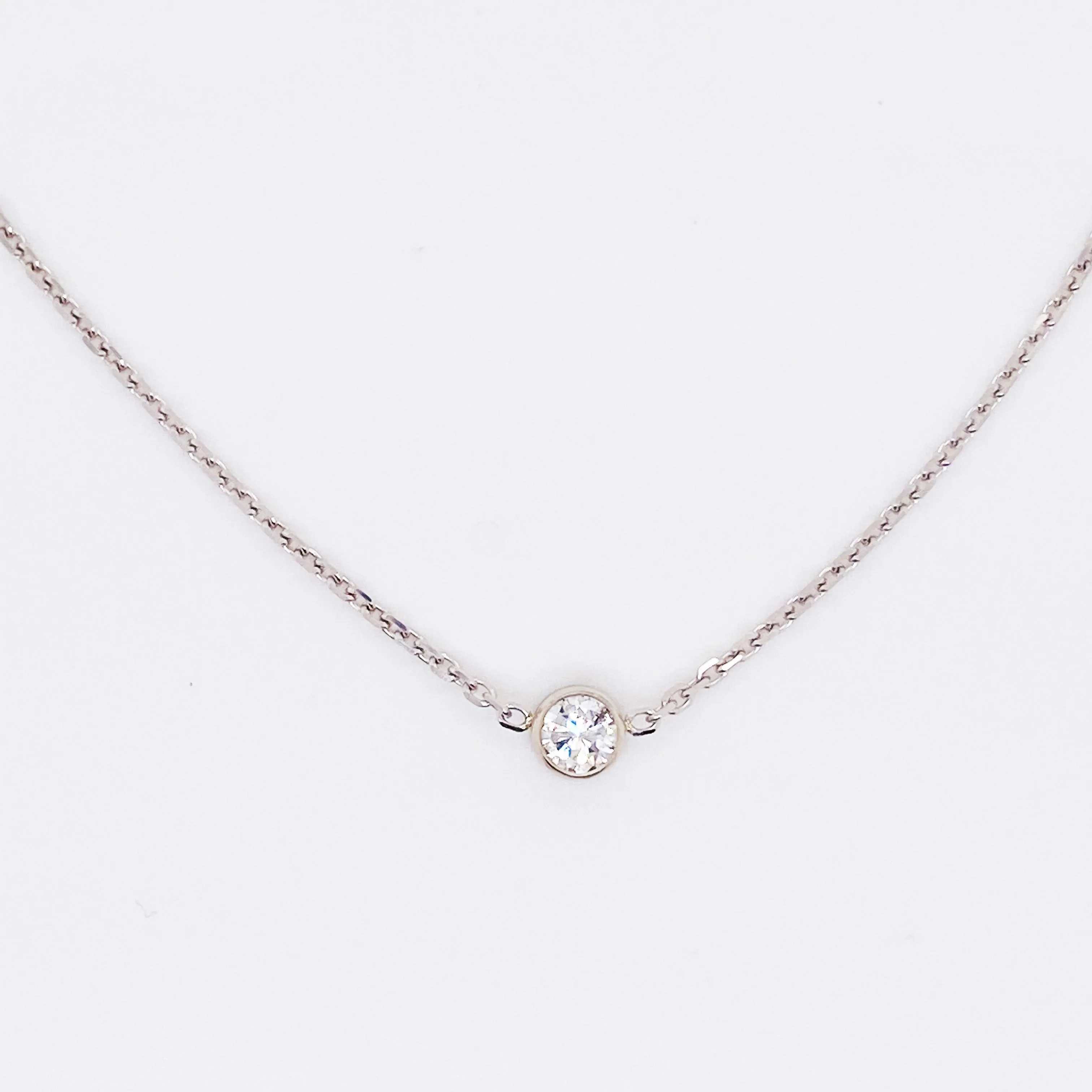 Diamond Bezel Necklace