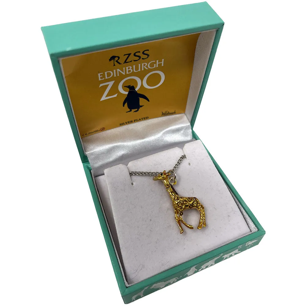 Edinburgh Zoo Boxed Giraffe Pendant Necklace