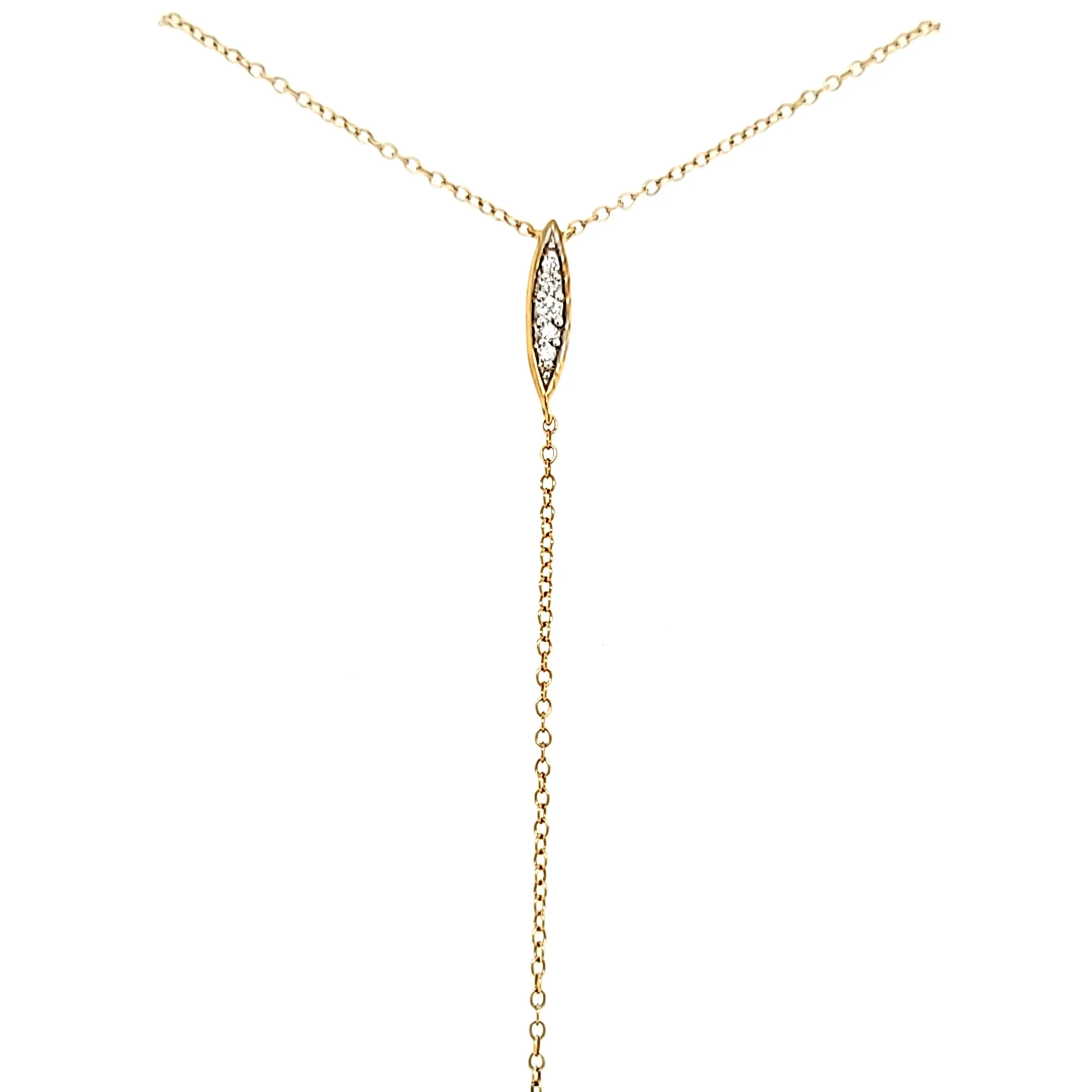 Ella Stein Gold Diamond Y Necklace (SI2062)
