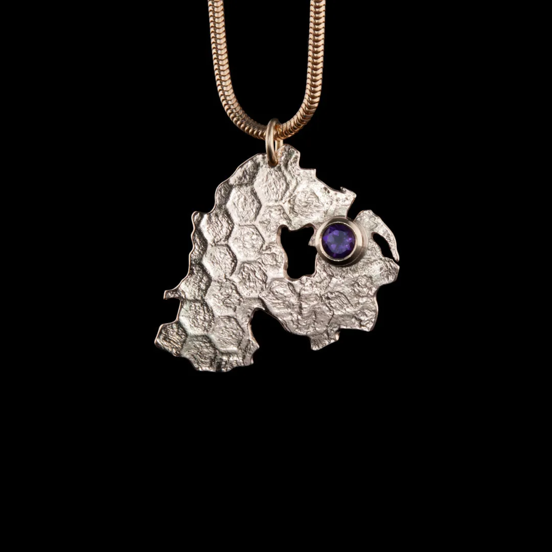 Gold   Amethyst Northern Ireland Necklace Commission