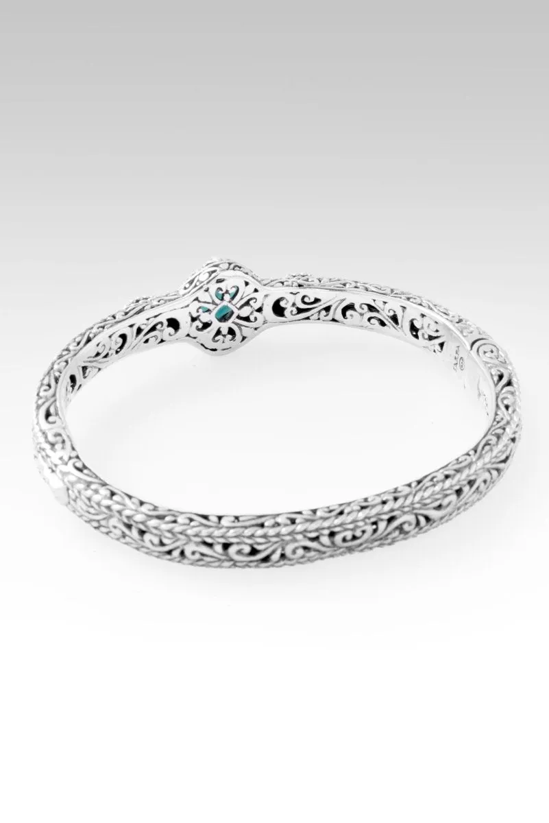 Graceful Presence Bangle™ in Green Lab Created Quartz