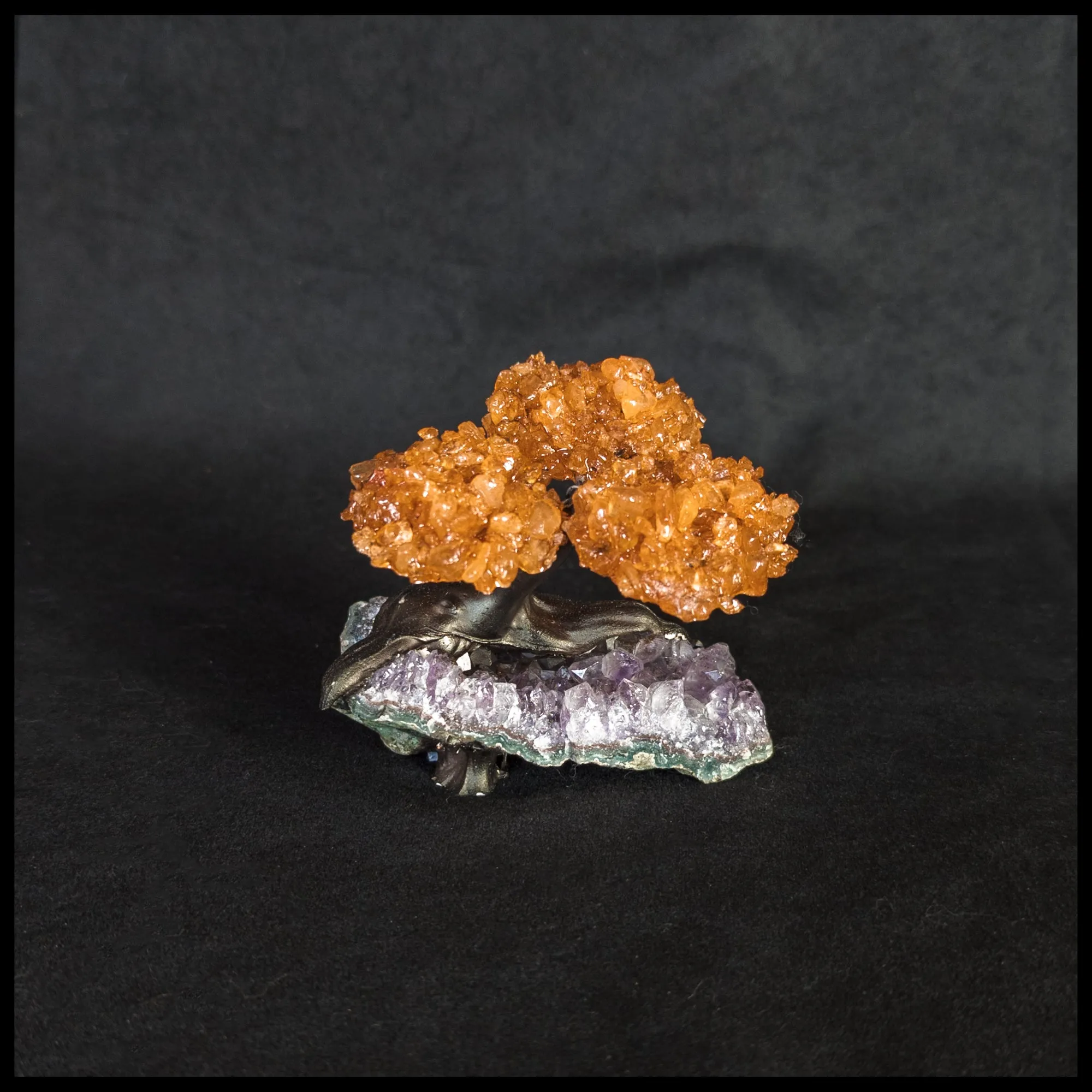 GSTsz1 Gemstone Tree - Citrine and Amethyst
