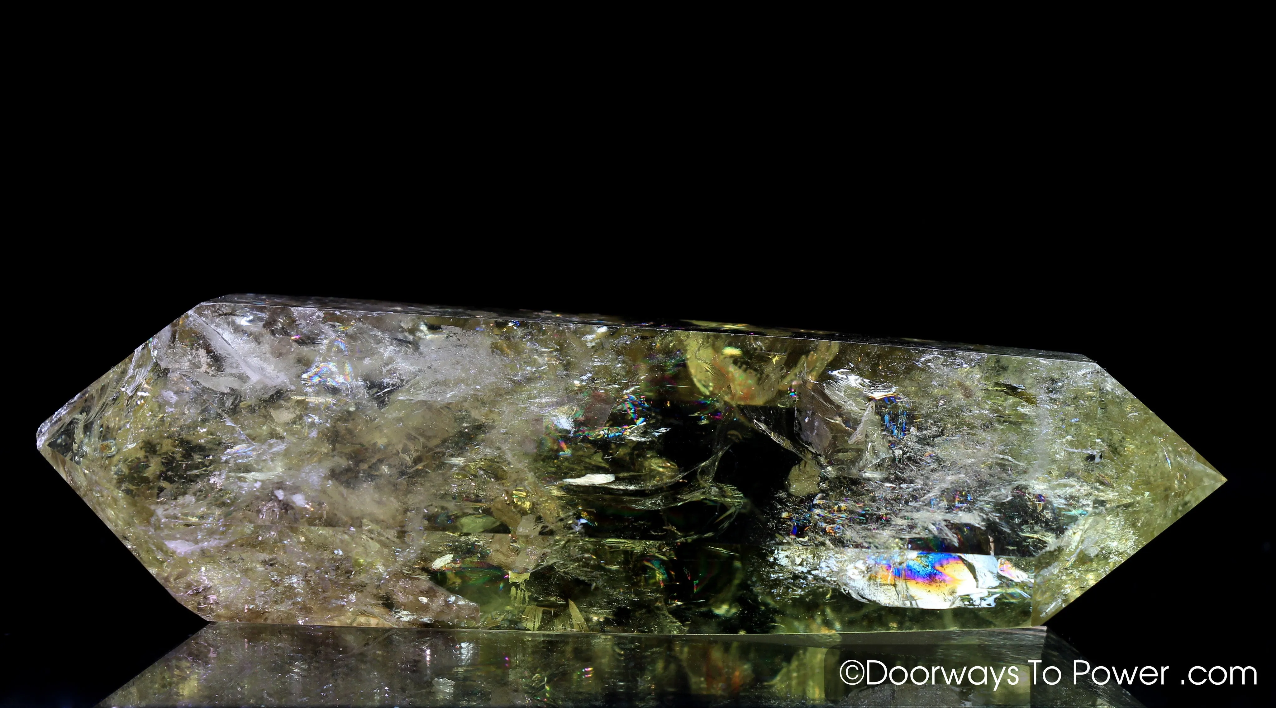 John of God Crystal DT Citrine Smoky Phantom '5D Synthesis' (RARE)