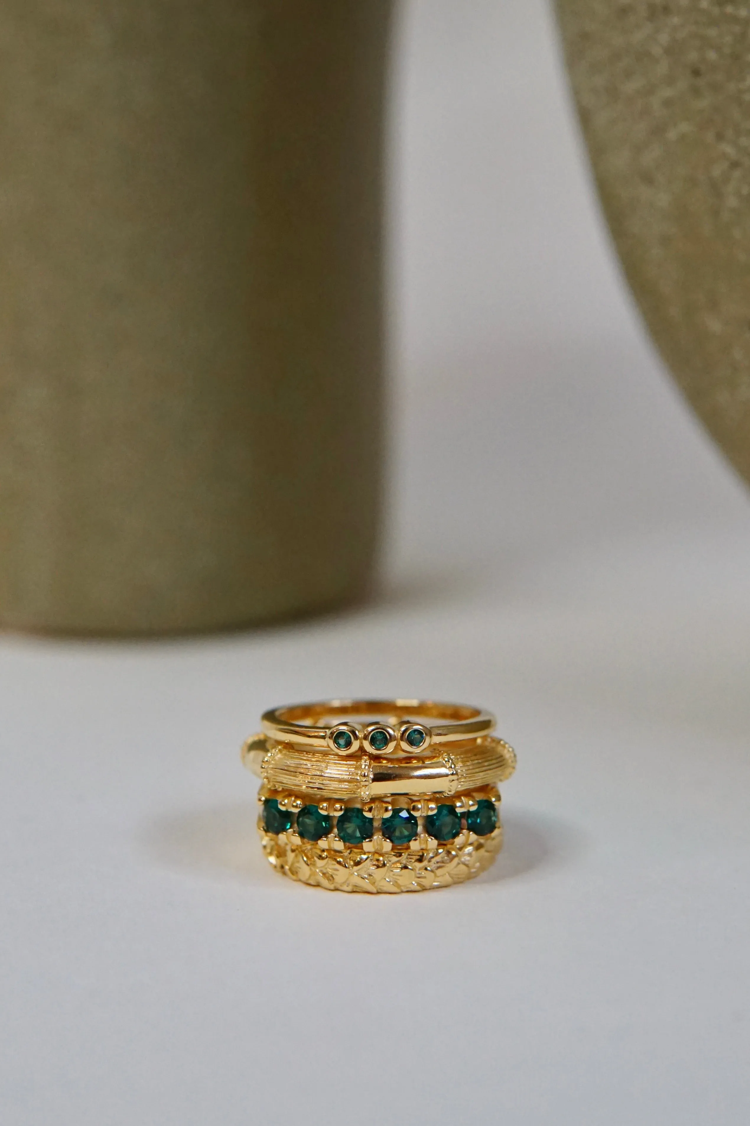 Jungle ring 14k solid gold