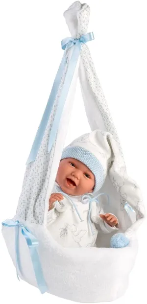 Llorens Dolls: Baby Mimo with Carrycot Swing 40cm