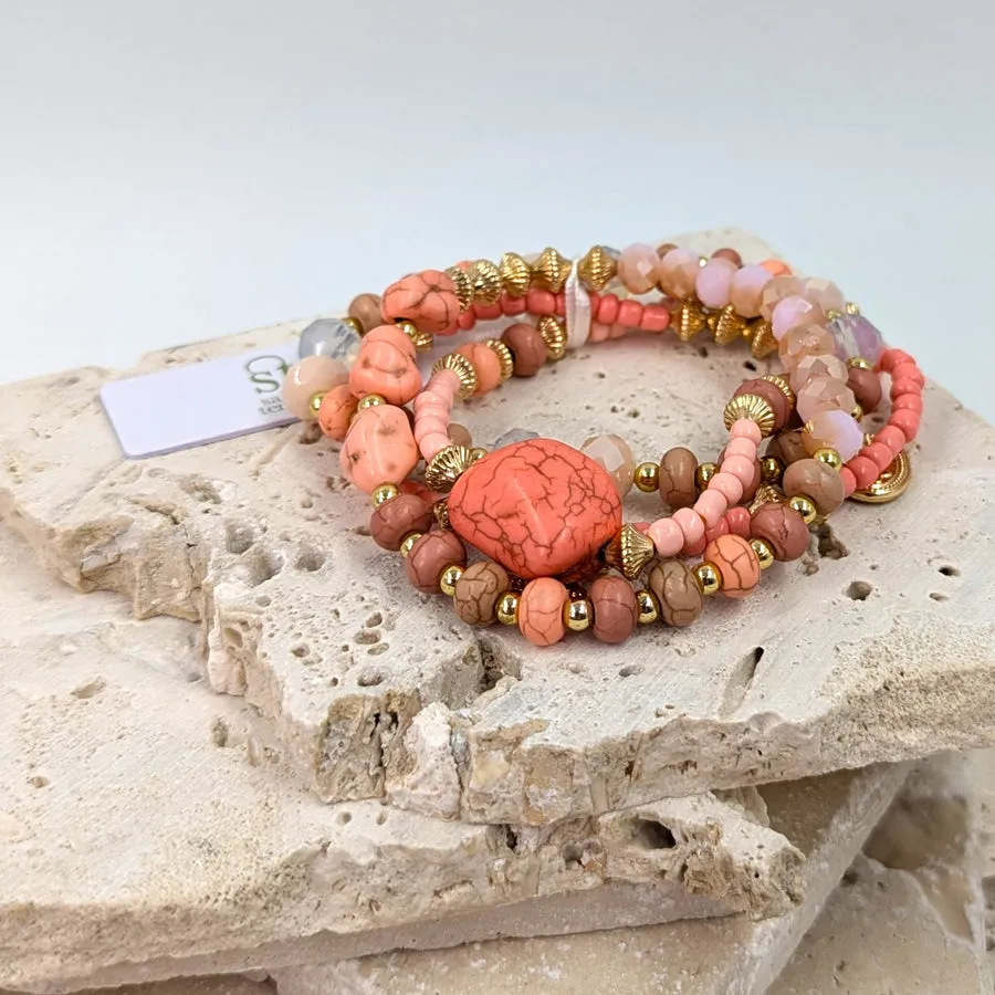 LUXURY BEADED BRACELET
HZ133H-PNK-MIX