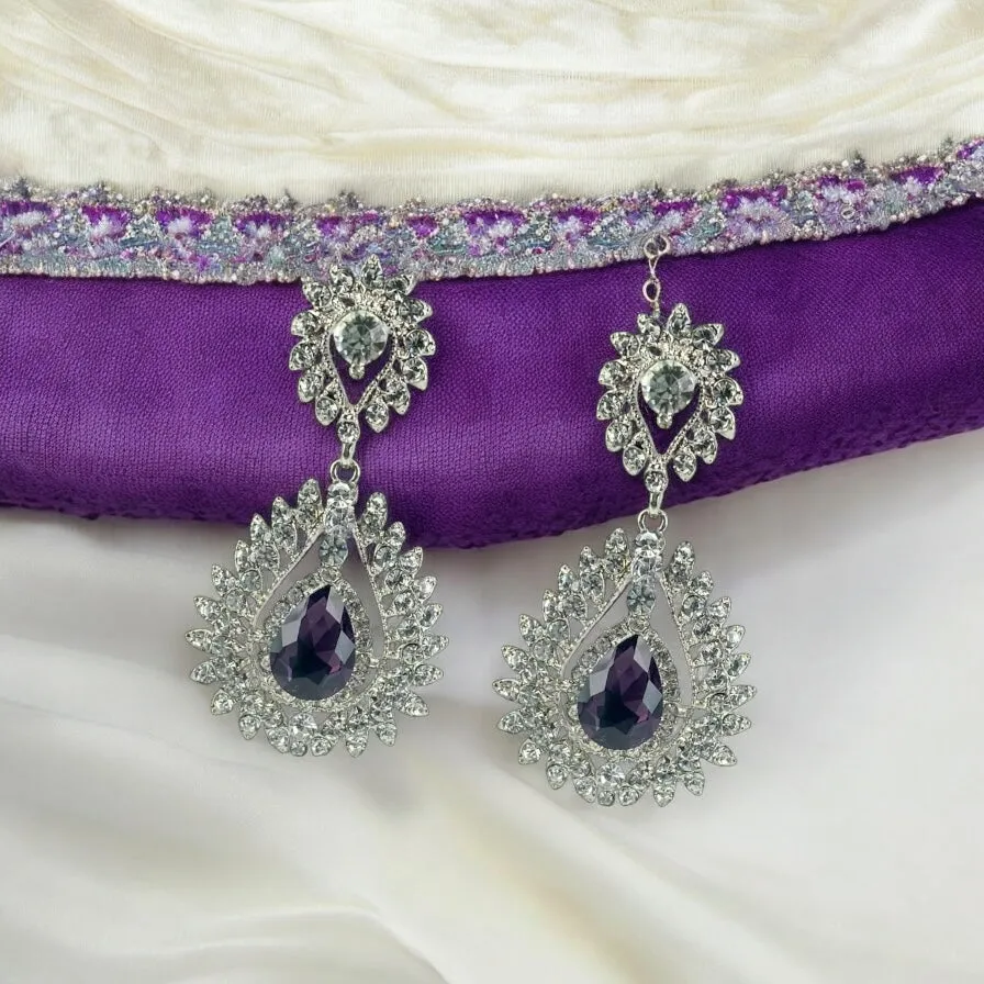Maisie Earrings - Amethyst
