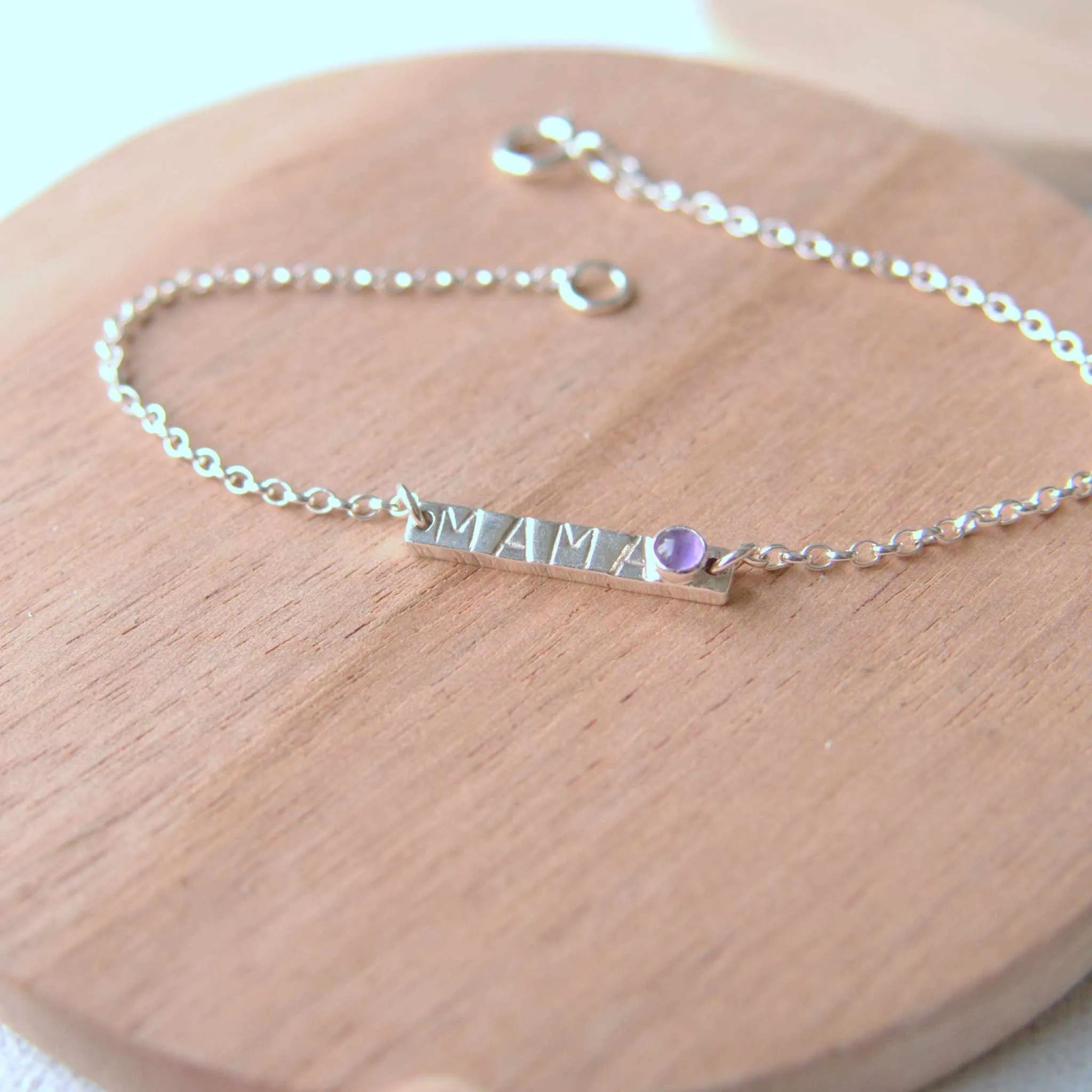Mama Birthstone Bracelet - February