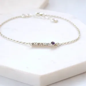 Mama Birthstone Bracelet - February