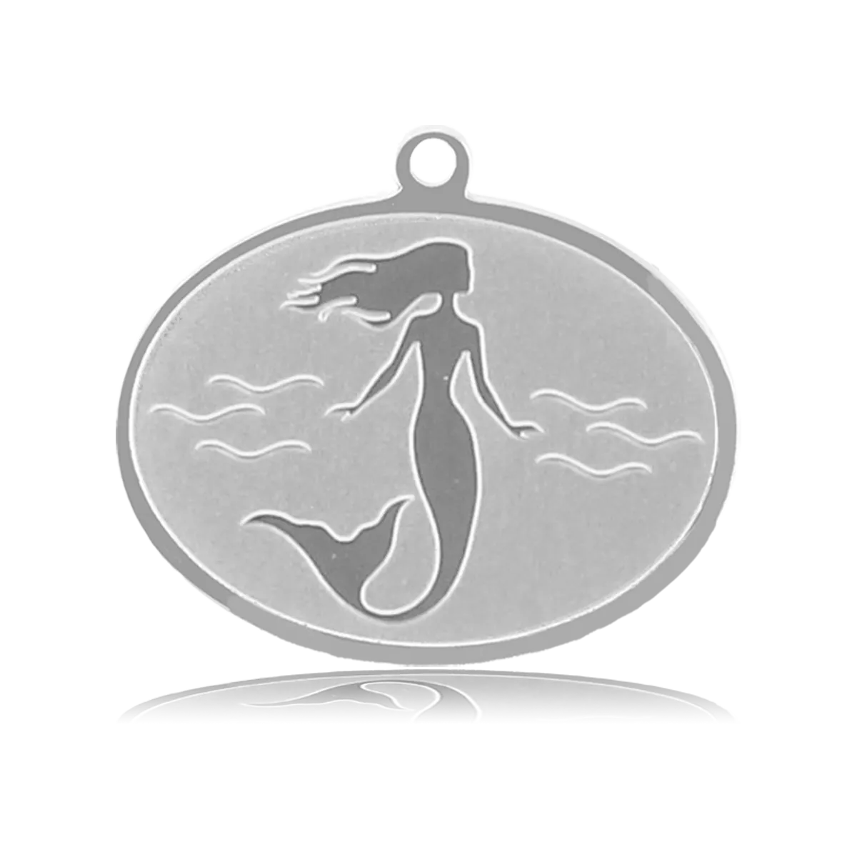 Mermaid Charm with Blue Zebra Jade Charity Bracelet