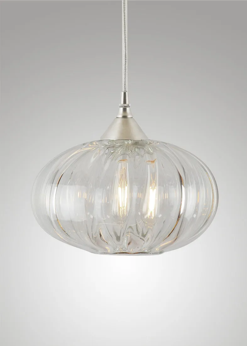 Mirage Glass Oval Pendant