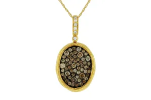 Mocha & White Diamond Necklace