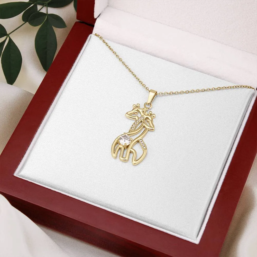Mom You Are So Special Giraffe Necklace