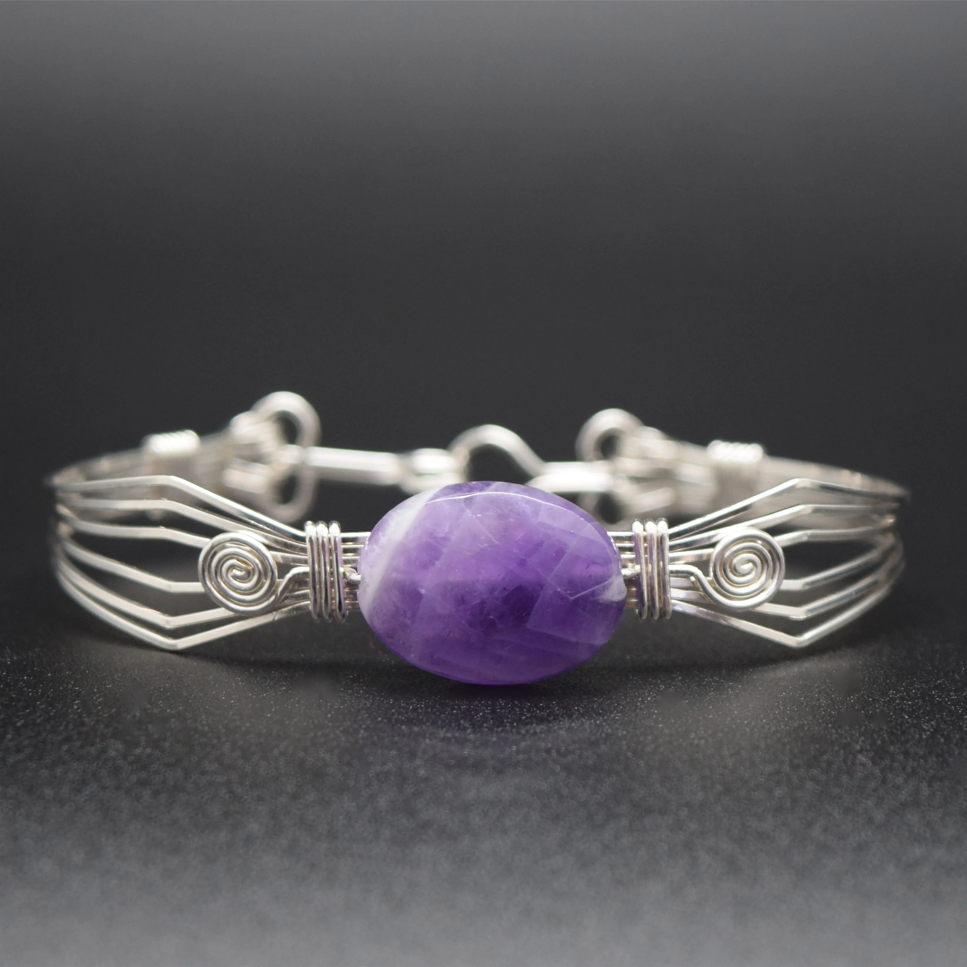 Nazca Chevron Amethyst Bracelet