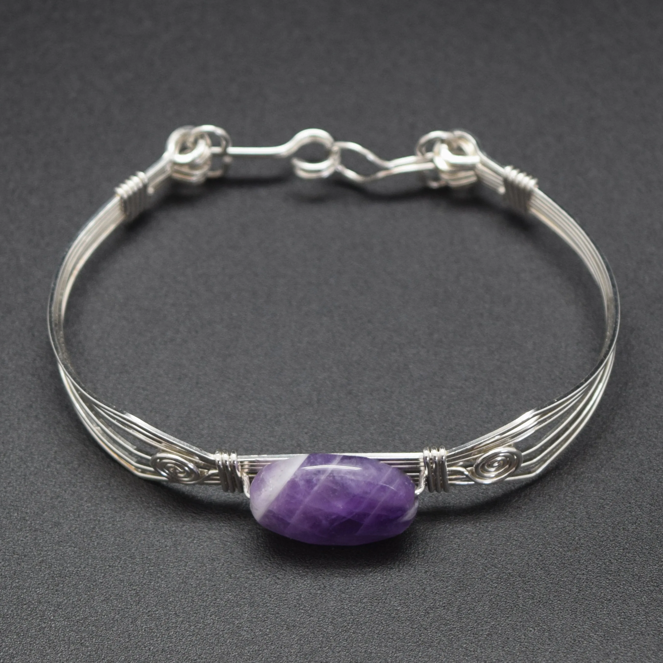 Nazca Chevron Amethyst Bracelet