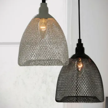 Nunzia Glossy Design Caged Mesh Pendant Light