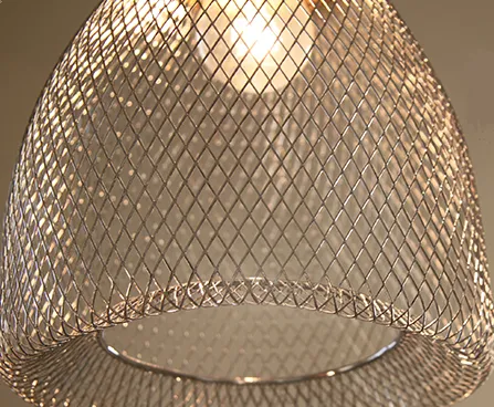 Nunzia Glossy Design Caged Mesh Pendant Light