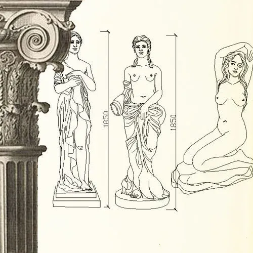 Ornamental Parts of Architecture -☆Architectural Decorative CAD Blocks☆ V.3