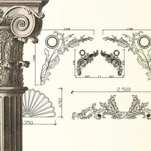 Ornamental Parts of Architecture -☆Architectural Decorative CAD Blocks☆ V.4