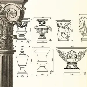 Ornamental Parts of Architecture -☆Architectural Decorative CAD Blocks☆ V.5