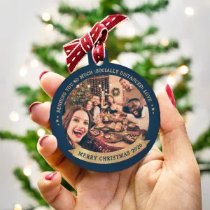 Personalised Lockdown Photo Christmas Tree Bauble