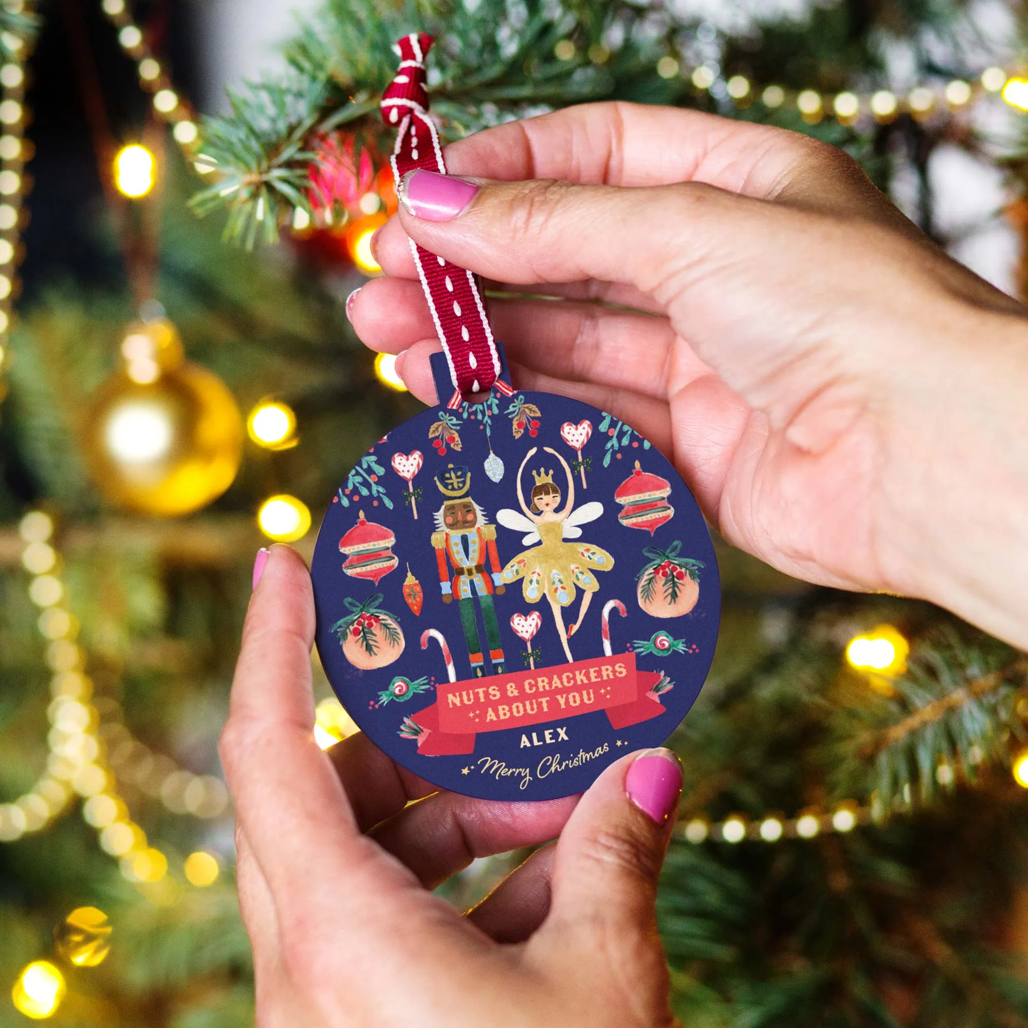 Personalised Nutcracker Couple Bauble