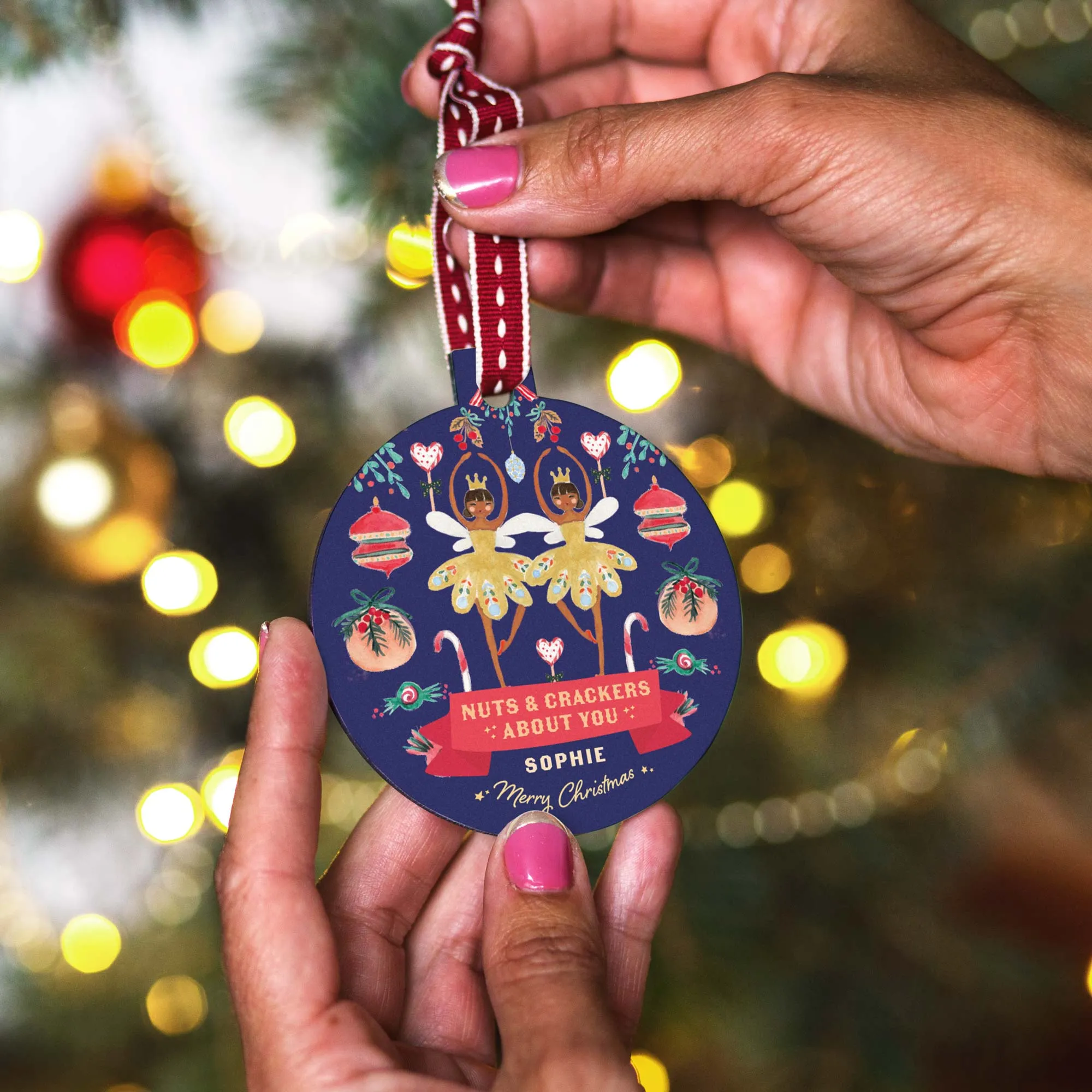 Personalised Nutcracker Couple Bauble