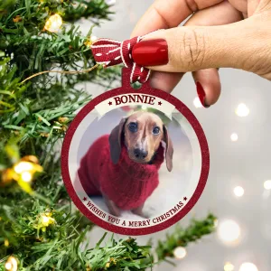 Personalised Pet Photo Christmas Bauble