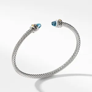 Renaissance Bracelet with Blue Topaz and 18K Gold