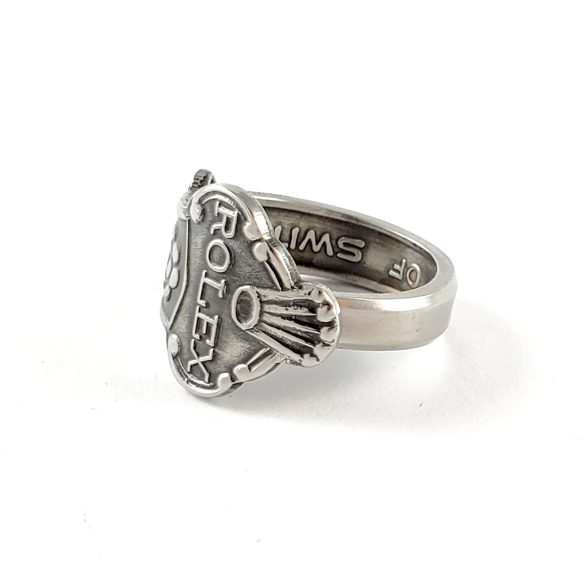 Rolex Tree Lausanne Stainless Steel Spoon Ring